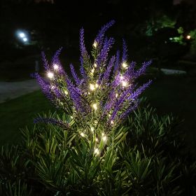 Outdoor Courtyard Decoration LED Light Simulation Garden (Option: Purple Lavender-Split One Drag Two)