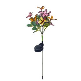 Solar Light Color LED Pansy Tree (Option: Butterfly Tree)